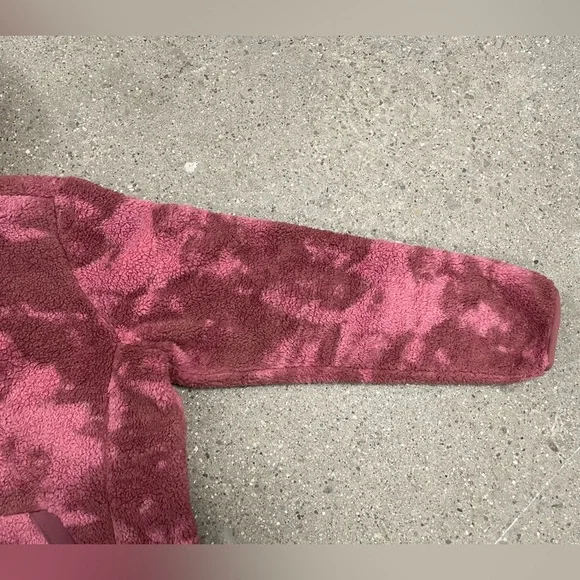 The North Face Printed Campshire Pullover Pink Camo Fleece Hoodie 2.0 size XL - Picture 5 of 12